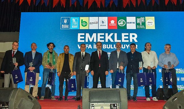 Bursa Büyükşehir'de personele vefa gecesi