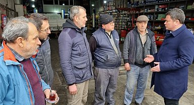 Bursa Osmangazi'de dönüşüm mağduru tamircilere CHP'li Aydın'dan destek