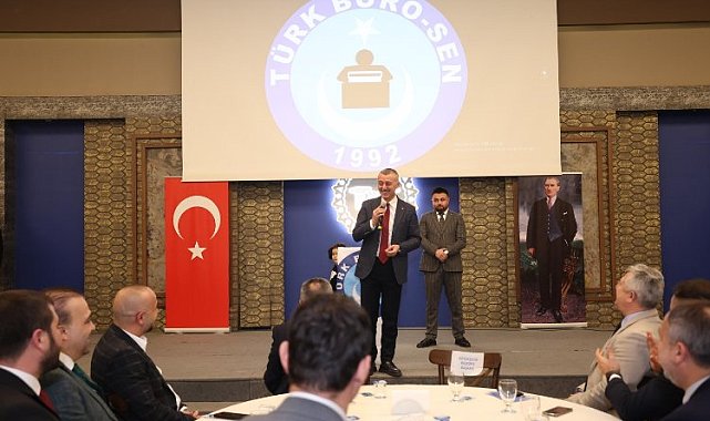 Büyükakın, Türk Büro-Sen üyeleri ile bir araya geldi