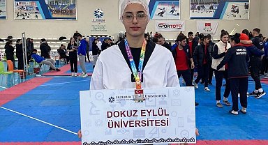 DEÜ'LÜ tekvandocudan Türkiye Şampiyonası başarısı
