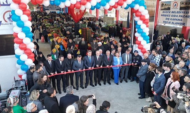 Düzce'de Aziziye Pazaryeri açıldı
