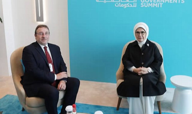 Emine Erdoğan, Dubai'de BM Kalkınma Programı Başkanı Steiner ile görüştü