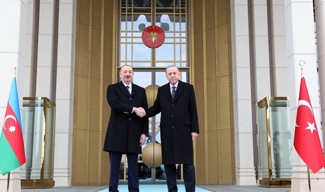 Erdoğan, Aliyev'i Beştepe'de kabul etti