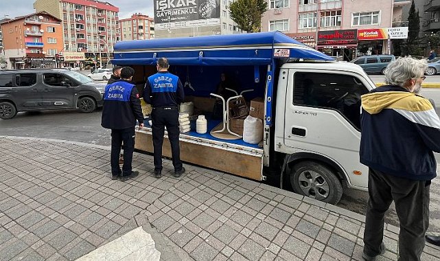 Gebze Zabıtası'ndan 'seyyar' denetimi