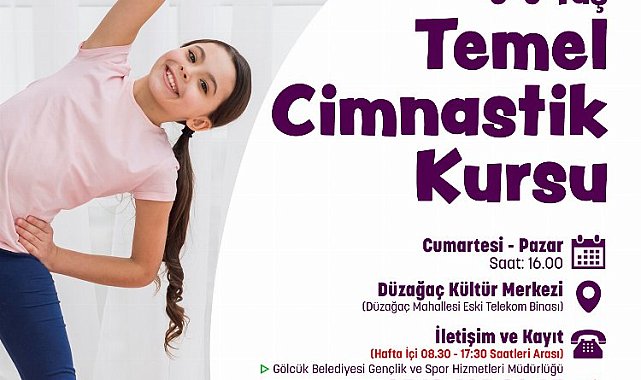 Gölcük'te temel cimnastik kursu başlıyor