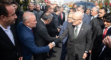 Hazine ve Maliye Bakanı Şimşek'ten Başkan Büyükkılıç'a ziyaret