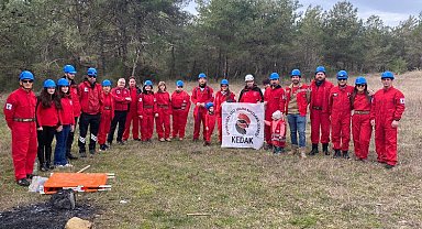 KEDAK arazi arama kurtarma tatbikatı yaptı
