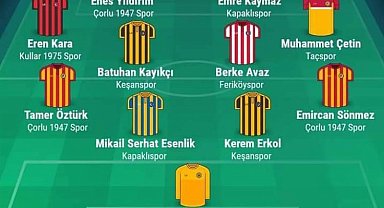 Keşansporlu iki futbolcu BAL 2.Grupta haftanın karmasında
