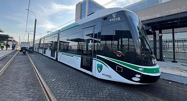 Kocaeli Şehir Hastanesi tramvayında test sürüşü