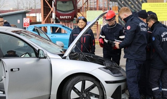 Kocaeli'de elektrikli araç yangınları için eğitim