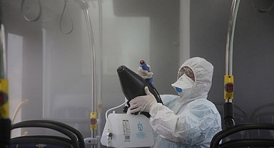 Kocaeli'de otobüslere teknolojik dezenfekte