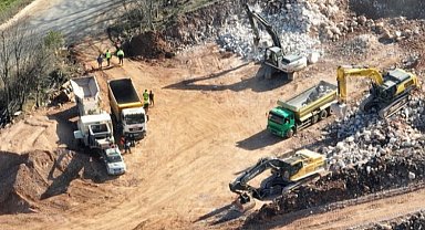 Kocaeli'nde teleferik için otopark alanları inşa ediliyor