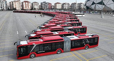 Konya'nın ulaşım filosuna 53 çevreci otobüs