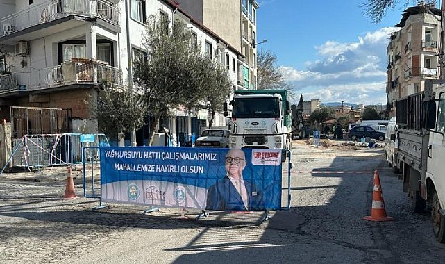 Manisa Akhisar'da yağışlara karşı önlem