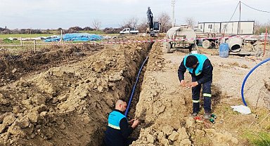 Manisa Elderek Mahallesine içme suyu hattı döşendi