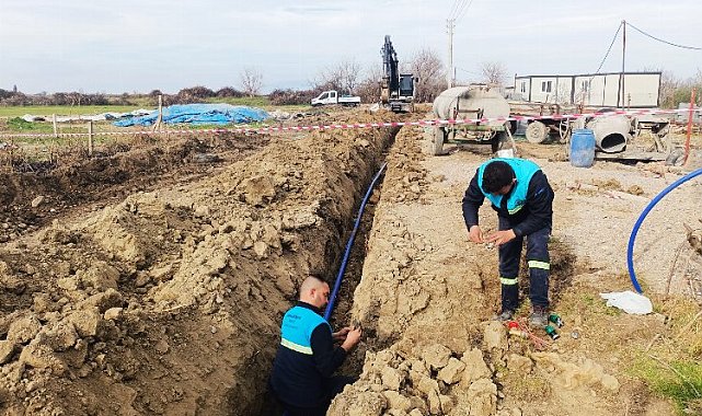 Manisa Elderek Mahallesine içme suyu hattı döşendi