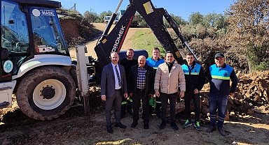 Manisa'da yağmur sularına koruge boru ile önlem