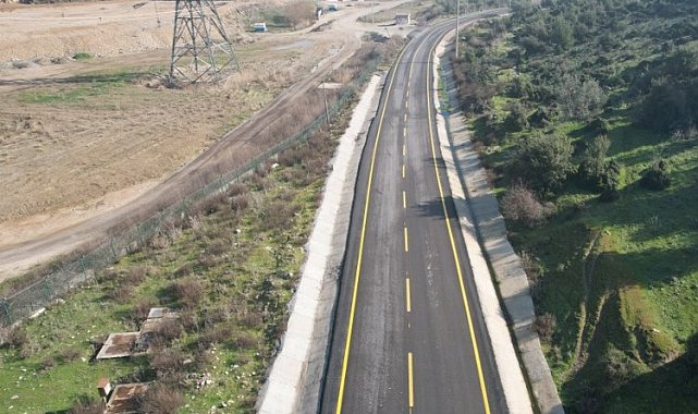 Manisa'da yenilenen yol daha güvenli hale geldi