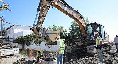 Ören kanalizasyon çalışmasının yüzde 50'si tamamlandı