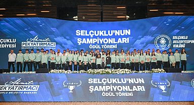 Selçuklu'da şampiyonlar ödüllendirildi