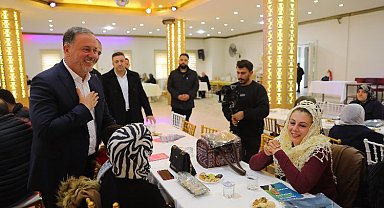 Tatlıdede, muhtar ve şehit aileleriyle bir araya geldi