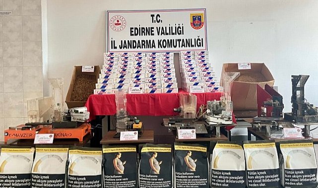Uzunköprü'de kaçak sigara operasyonu