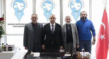 Vali Koç'tan Ortadoğu Gazeteciler Cemiyeti'ne ziyaret