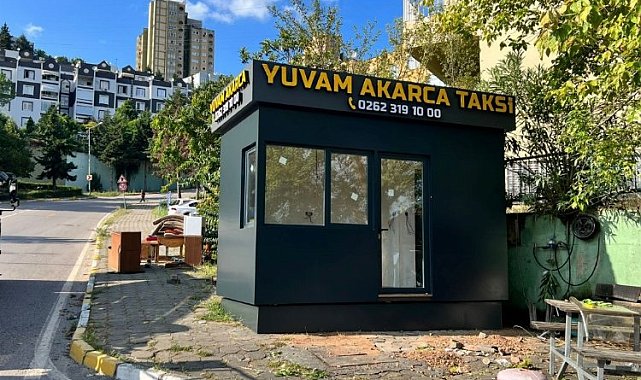 25 taksi yerine prefabrik durak ihalesi