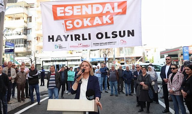 7 günde tamamlanan Esendal Sokağı hizmete açıldı