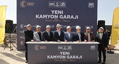 Başkan Altay Yeni Kamyon Garajı'nın temelini attı
