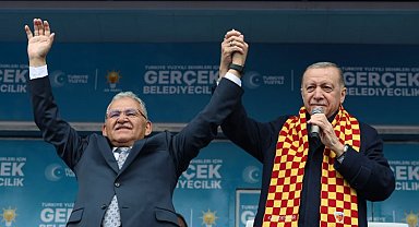 Başkan Büyükkılıç'tan Büyük Kayseri Mitingi'nde dayanışma vurgusu