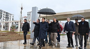 Başkan Gürkan 100. Yıl Kent Parkı'nı yerinde inceledi