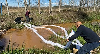 Boru hattındaki sızıntıya hızlı müdahale