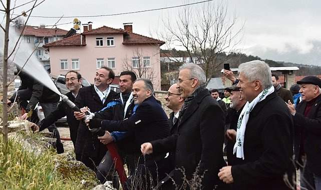 Bursa Keles'te tankerle su taşıma sona erdi