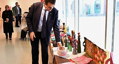 Bursa Osmangazi'de ALBAM sakinlerinden özel sergi