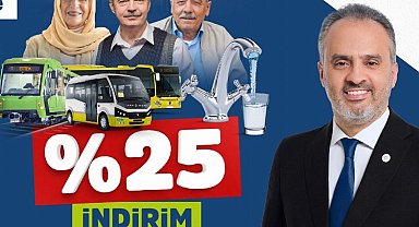 Bursa'da emeklilere, ulaşımda ve su faturalarında yüzde 25 indirim