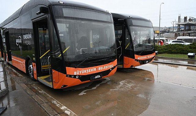 Bursa'nın ulaşım filosuna iki 'elektrikli otobüs'
