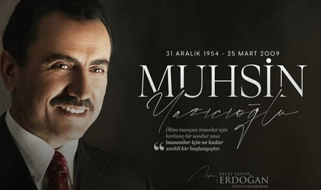 Cumhurbaşkanı Erdoğan'dan Yazıcıoğlu'na anma
