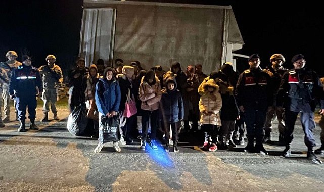 Enez'de 29 düzensiz göçmen ve 1 organizatör yakalandı!