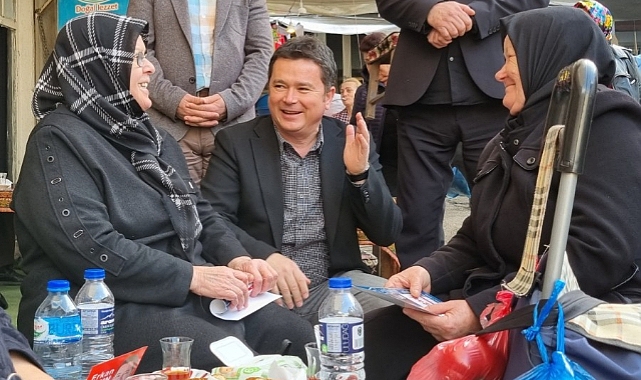 Erkan Aydın'dan Reyhan Mahallesi'nde esnafa ziyaret