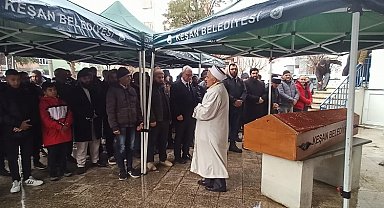 Fikret Gürpınar, Keşan'da son yolculuğuna uğurlandı