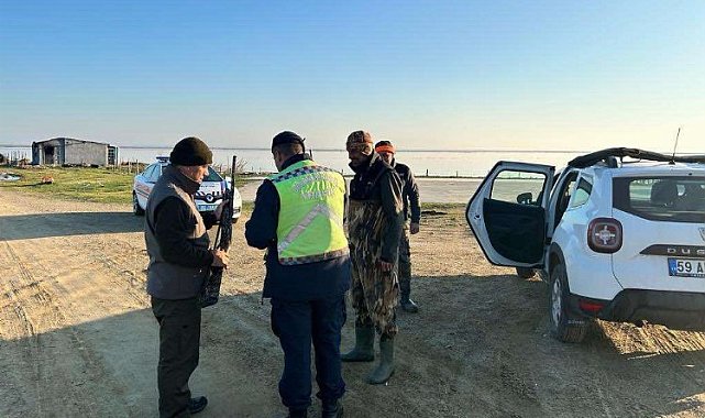 Gala Gölü'nde kaçak avcılıkla mücadele