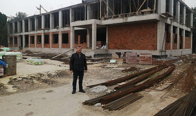 İpsala'daki TOBB İlkokulu inşaatı hızla sürüyor