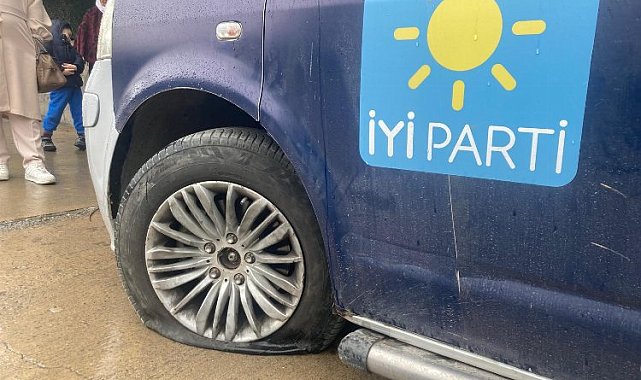 İYİ Parti adayının seçim aracına saldırı