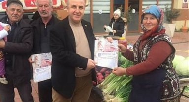 Keşan Sebze Manav ve Bakkallar Odası halkla buluştu
