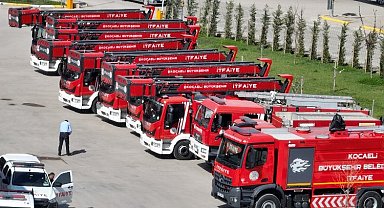 Kocaeli'de yeni araçlar İtfaiyenin gücüne güç katacak