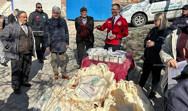 Manisa Yunusemre'de hayvan üreticilerine antiparaziter desteği