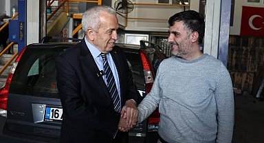 Şadi Özdemir Küçük Sanayi Sitesi'nde esnafı dinledi