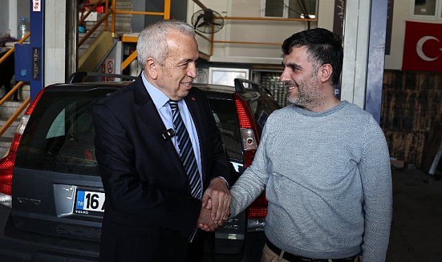 Şadi Özdemir Küçük Sanayi Sitesi'nde esnafı dinledi