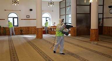 Talas'ın camilerinde Ramazan'a özel temizlik